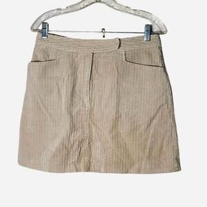 Vintage 90s corduroy neutral skirt